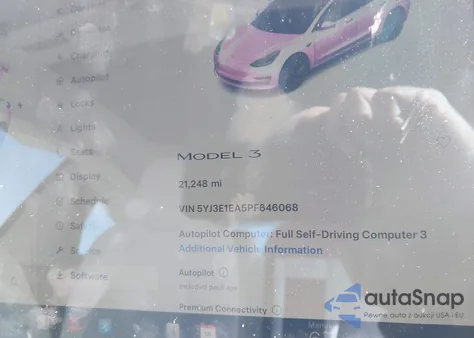 2023 Tesla Model 3 Rear-Wheel Drive z USA, uszkodzony, nr VIN 5YJ3E1EA5PF646068